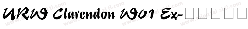 URW Clarendon W01 Ex字体转换